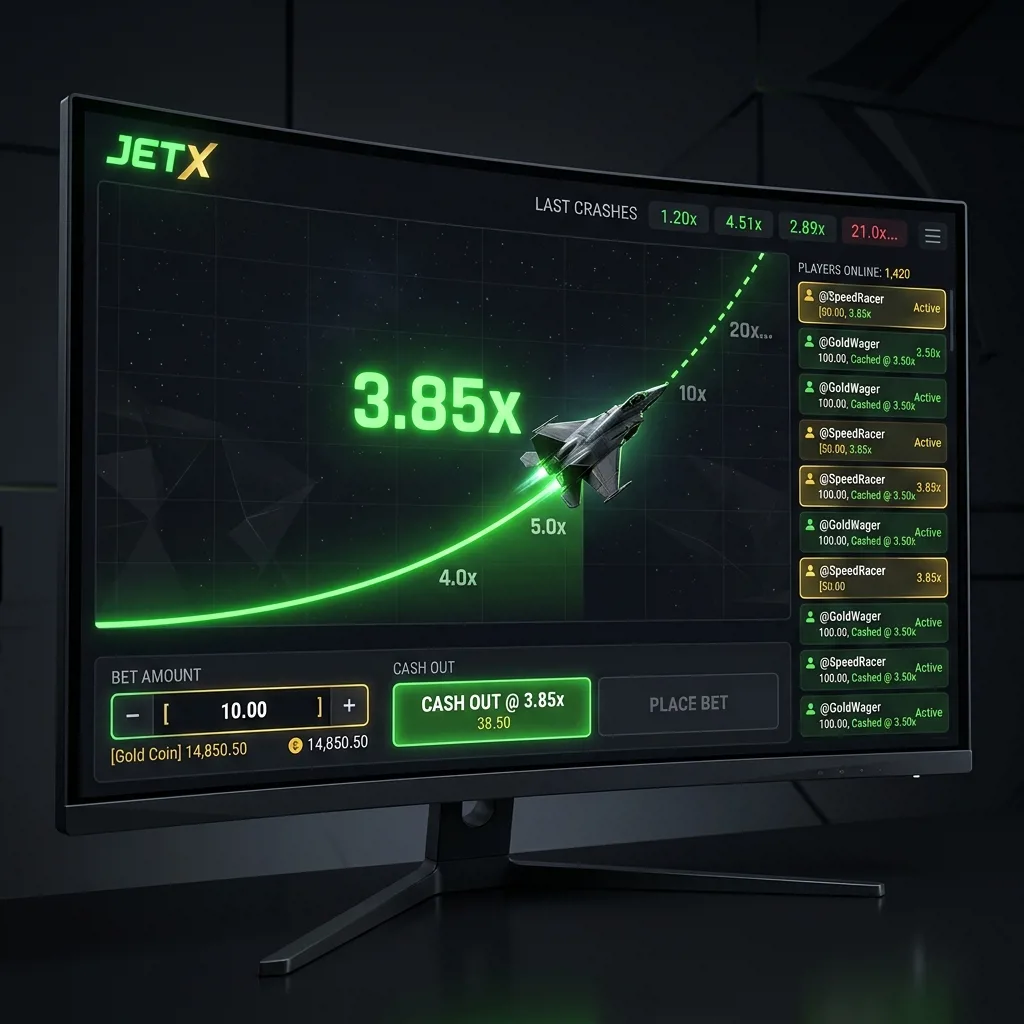 Crash-игра JetX с растущим коэффициентом