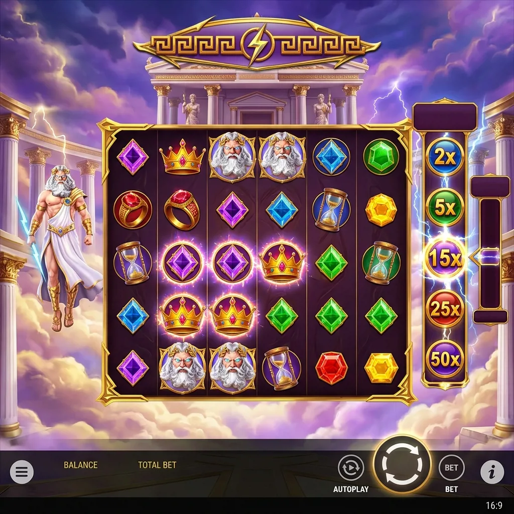 Слот Gates of Olympus — множители до x500 и каскадные выплаты