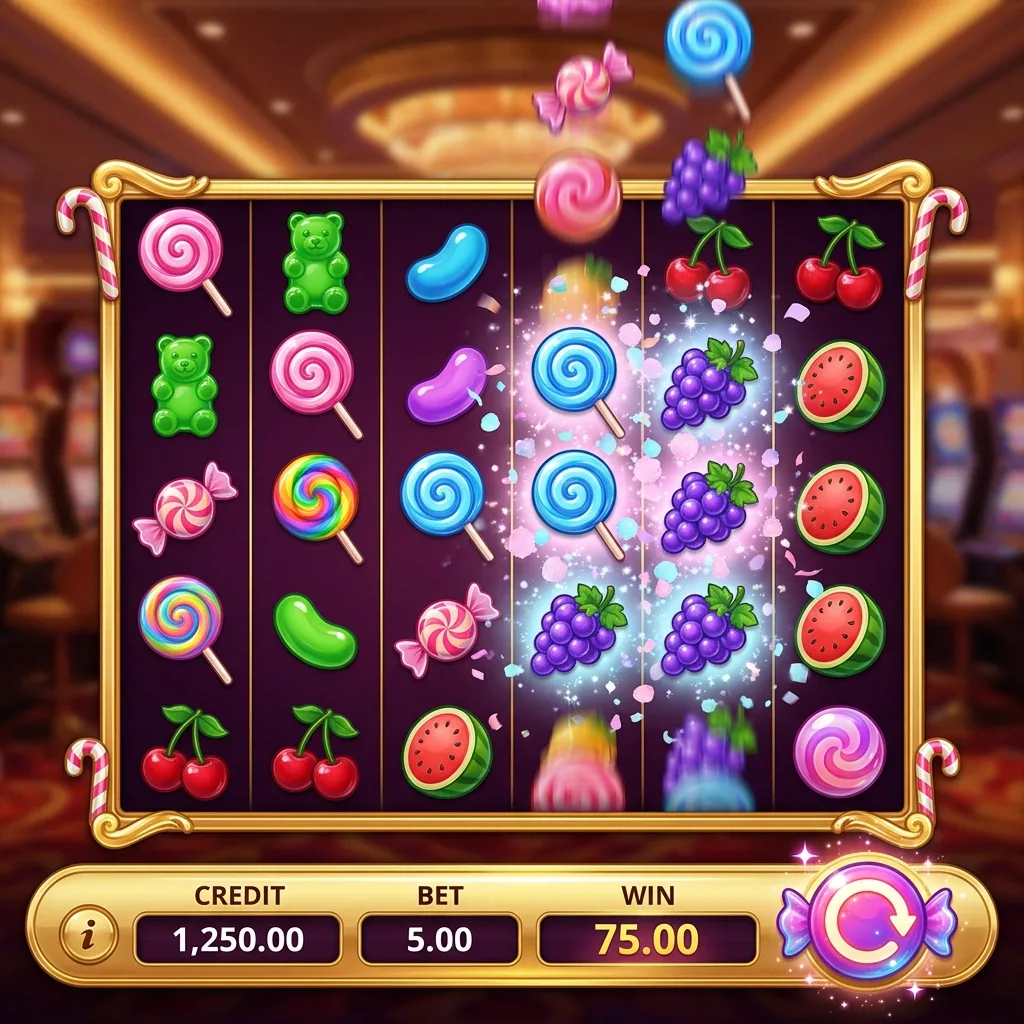 Слот Sweet Bonanza с каскадными выигрышами