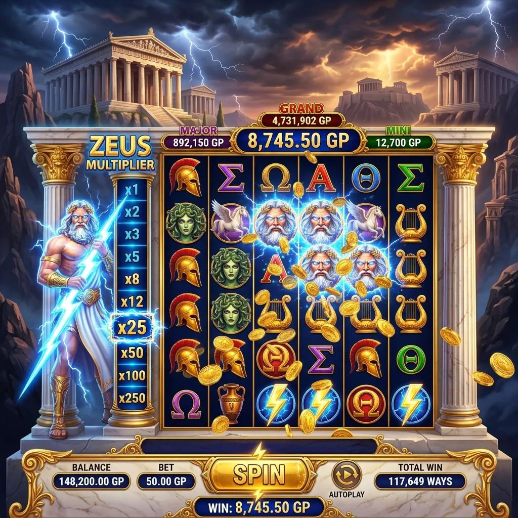 Слот Gates of Olympus с множителями Зевса