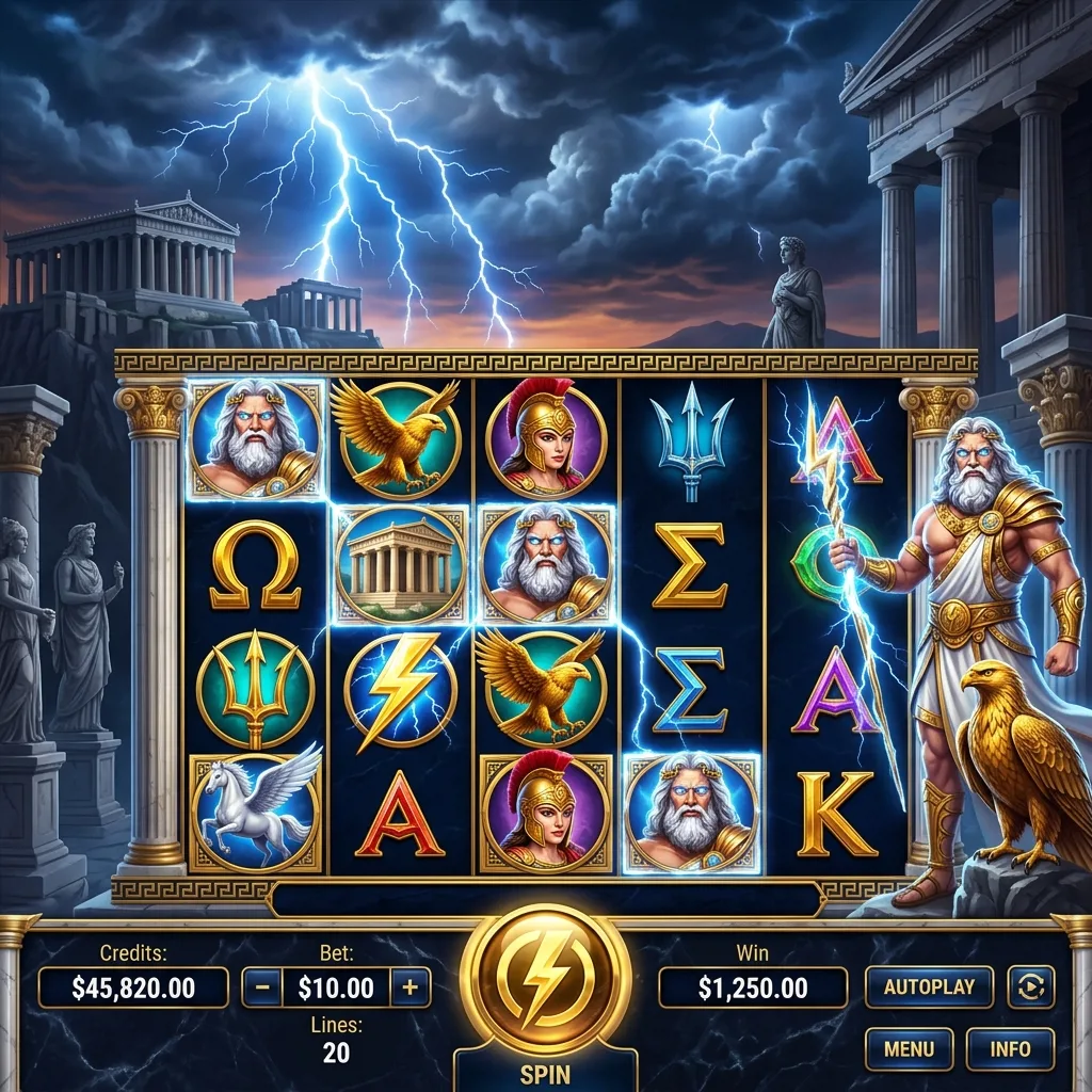 Слот Zeus Lightning — греческая мифология с молниями Зевса и бесплатными спинами